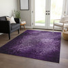 Piper Looms Chantille Casual ACN565 Purple Area Rug