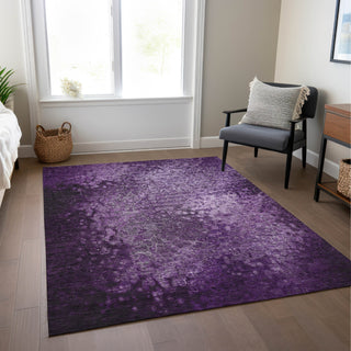 Piper Looms Chantille Casual ACN565 Purple Area Rug