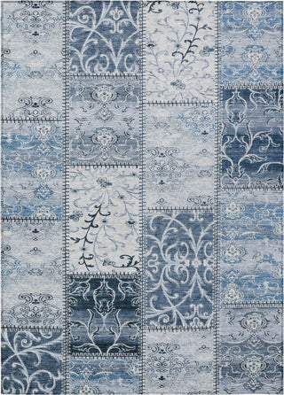 Piper Looms Chantille Panel ACN566 Denim Area Rug