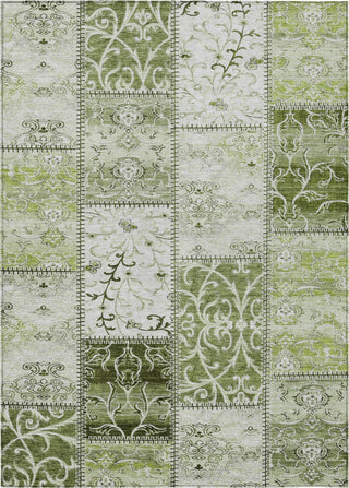 Piper Looms Chantille Panel ACN566 Green Area Rug