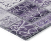 Piper Looms Chantille Panel ACN566 Purple Area Rug