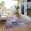 Piper Looms Chantille Panel ACN566 Purple Area Rug