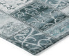 Piper Looms Chantille Panel ACN566 Teal Area Rug