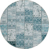 Piper Looms Chantille Panel ACN566 Teal Area Rug