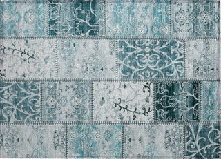 Piper Looms Chantille Panel ACN566 Teal Area Rug