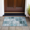 Piper Looms Chantille Panel ACN566 Teal Area Rug