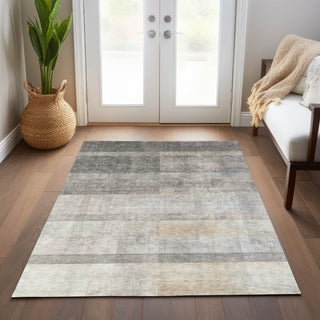 Piper Looms Chantille Casual ACN568 Taupe Area Rug