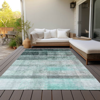 Piper Looms Chantille Casual ACN568 Teal Area Rug