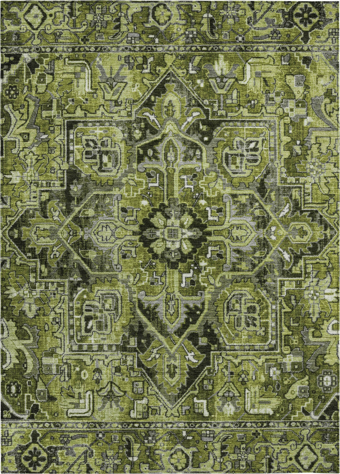 Piper Looms Chantille Traditional ACN570 Olive Area Rug