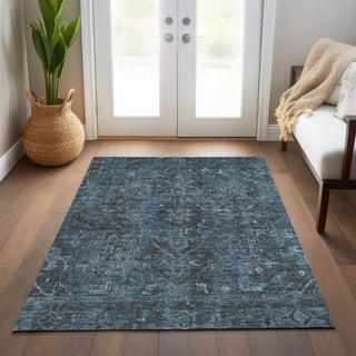 Piper Looms Chantille Traditional ACN571 Navy Area Rug