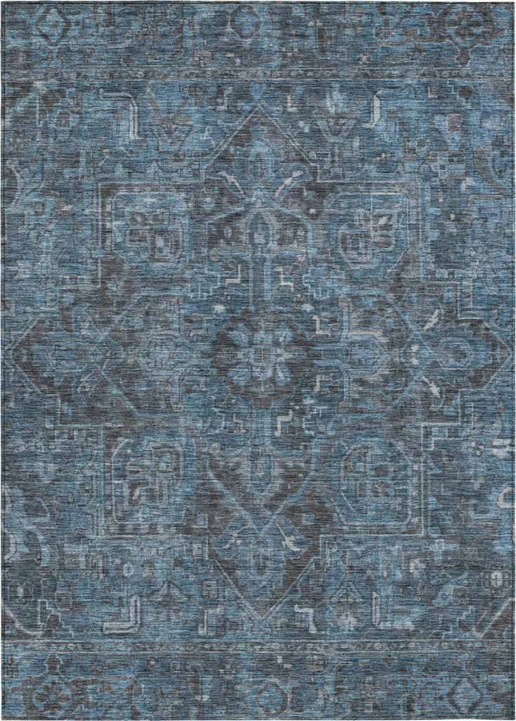 Piper Looms Chantille Traditional ACN571 Navy Area Rug