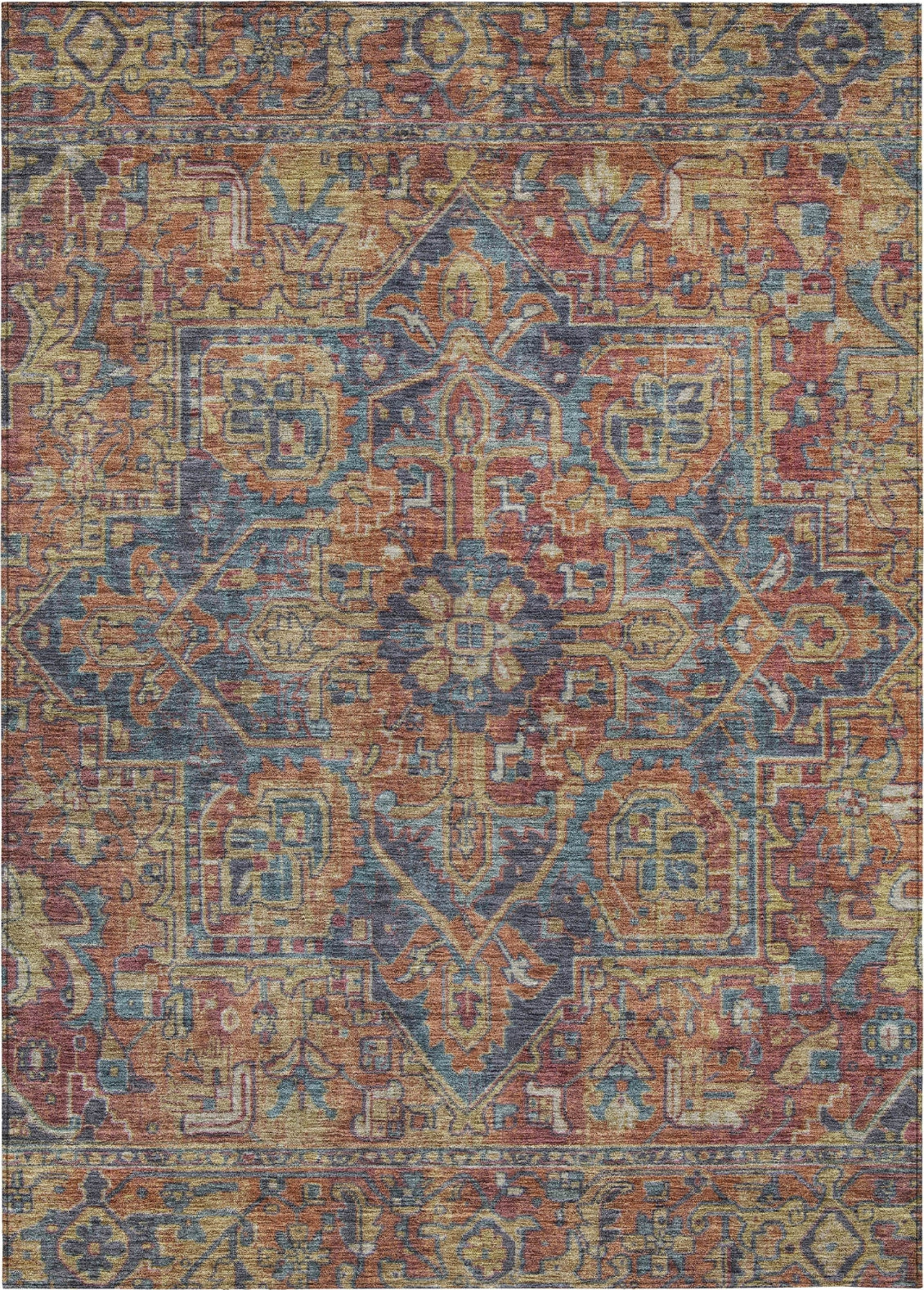 Piper Looms Chantille Traditional ACN571 Red Area Rug