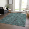 Piper Looms Chantille Traditional ACN571 Turquoise Area Rug