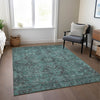 Piper Looms Chantille Traditional ACN571 Turquoise Area Rug