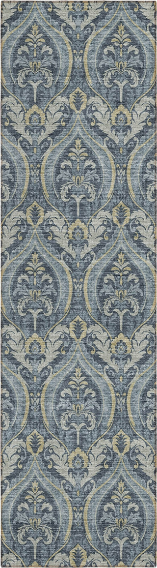 Piper Looms Chantille Panel ACN572 Blue Area Rug