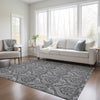 Piper Looms Chantille Panel ACN572 Gray Area Rug