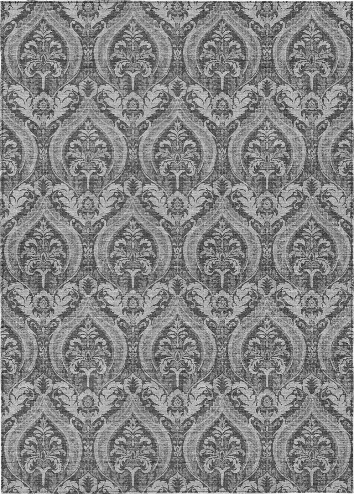 Piper Looms Chantille Panel ACN572 Gray Area Rug