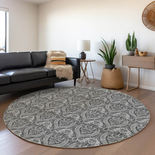 Piper Looms Chantille Panel ACN572 Gray Area Rug