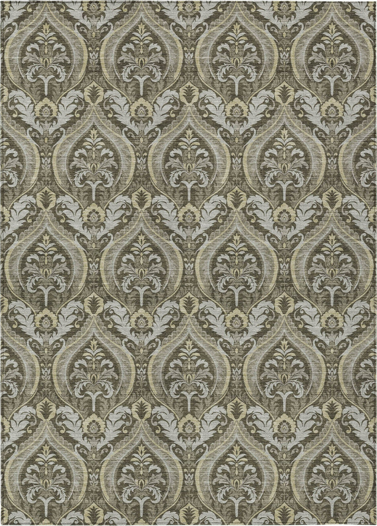 Piper Looms Chantille Panel ACN572 Taupe Area Rug