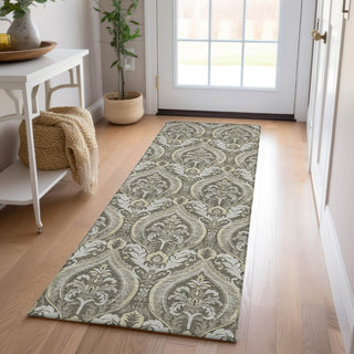 Piper Looms Chantille Panel ACN572 Taupe Area Rug