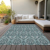 Piper Looms Chantille Panel ACN572 Teal Area Rug