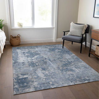 Piper Looms Chantille Modern ACN573 Blue Area Rug