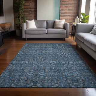 Piper Looms Chantille Bohemian ACN574 Blue Area Rug