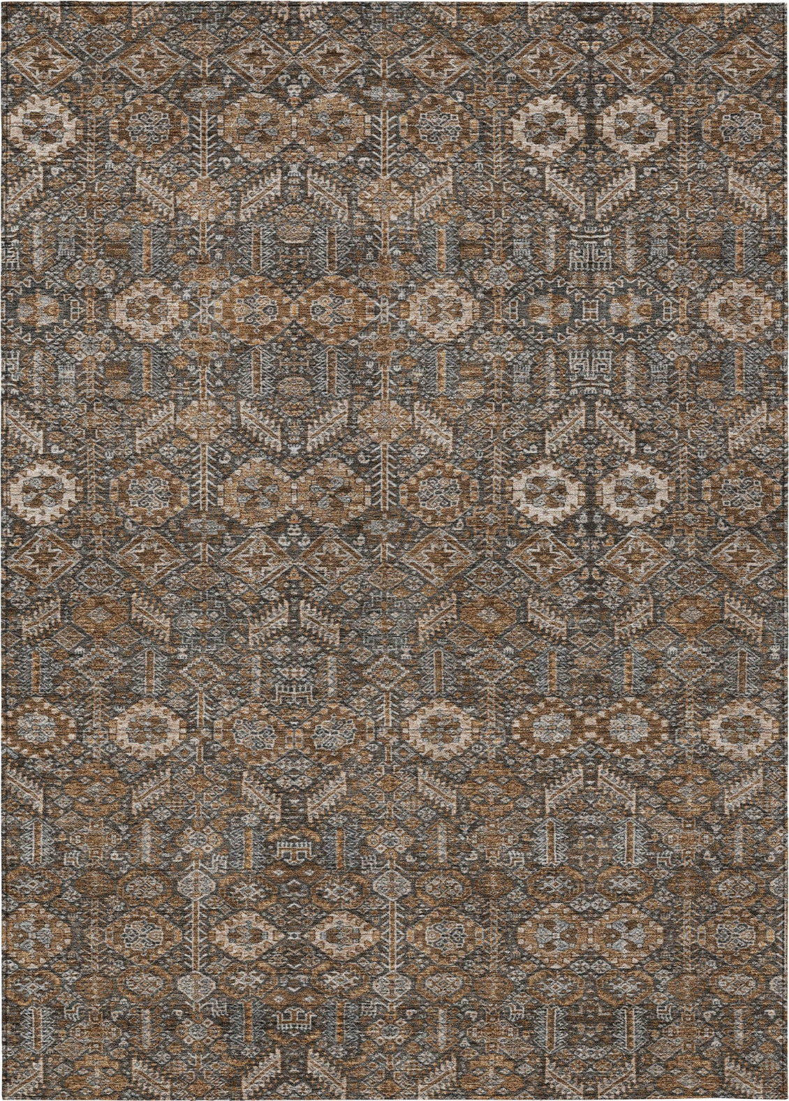 Piper Looms Chantille Bohemian ACN574 Chocolate Area Rug