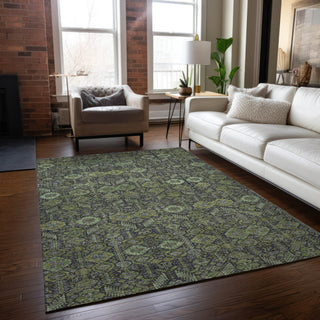 Piper Looms Chantille Bohemian ACN574 Green Area Rug