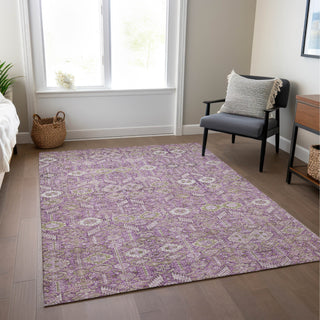 Piper Looms Chantille Bohemian ACN574 Lavender Area Rug