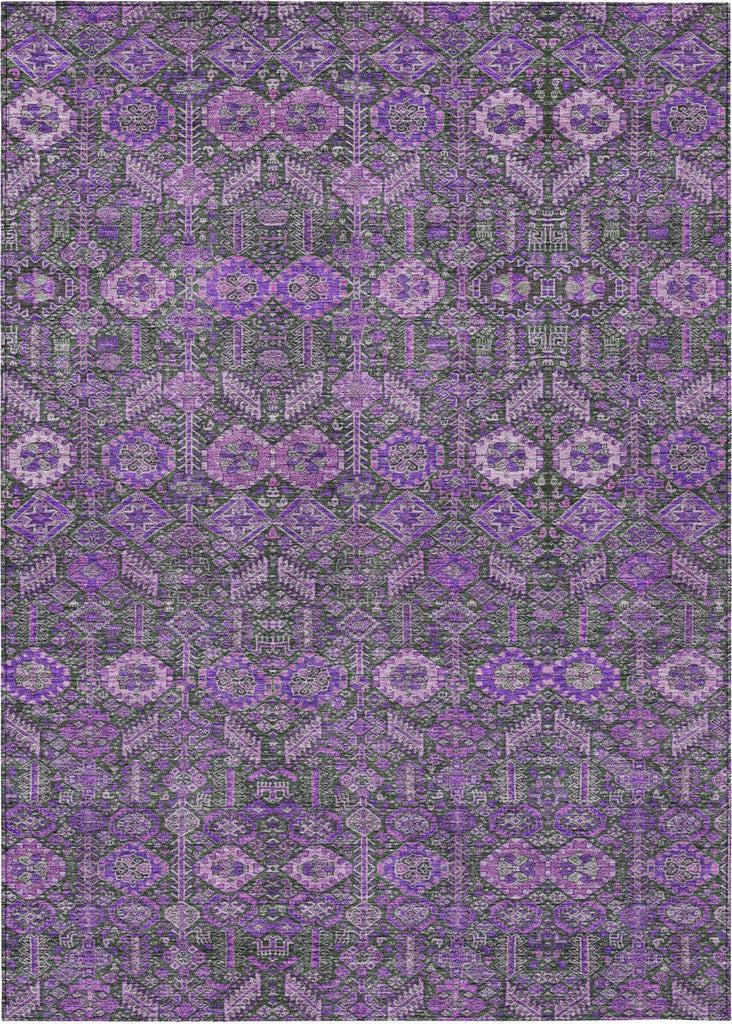 Piper Looms Chantille Bohemian ACN574 Purple Area Rug