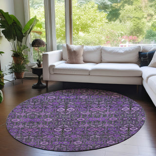 Piper Looms Chantille Bohemian ACN574 Purple Area Rug