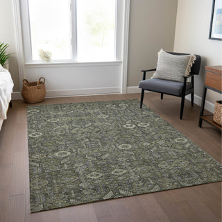 Piper Looms Chantille Bohemian ACN574 Taupe Area Rug