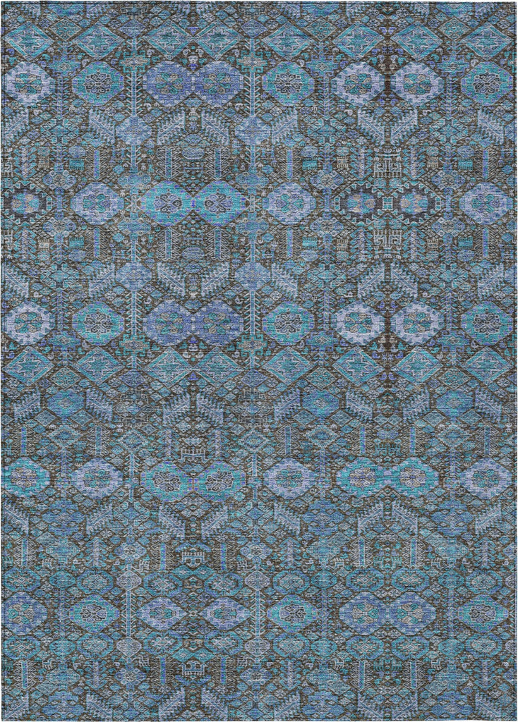 Piper Looms Chantille Bohemian ACN574 Teal Area Rug