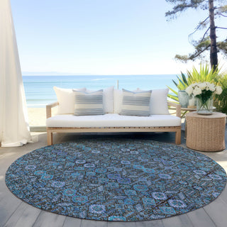 Piper Looms Chantille Bohemian ACN574 Teal Area Rug