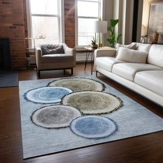 Piper Looms Chantille Organic ACN575 Blue Area Rug