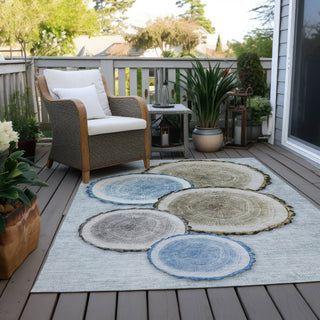 Piper Looms Chantille Organic ACN575 Blue Area Rug