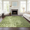 Piper Looms Chantille Ikat ACN577 Olive Area Rug Lifestyle Image Feature