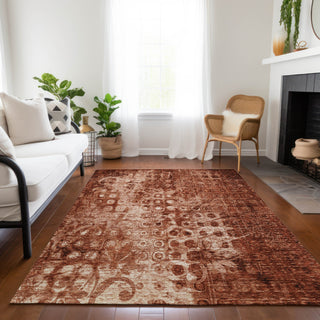 Piper Looms Chantille Ikat ACN577 Paprika Area Rug