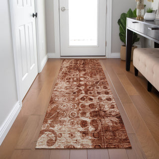 Piper Looms Chantille Ikat ACN577 Paprika Area Rug