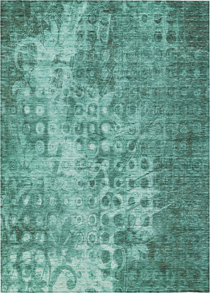 Piper Looms Chantille Ikat ACN577 Teal Area Rug