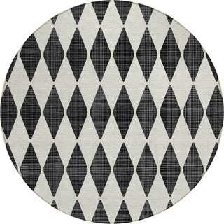 Piper Looms Chantille Diamonds ACN578 Black Area Rug