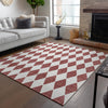 Piper Looms Chantille Diamonds ACN578 Burgundy Area Rug