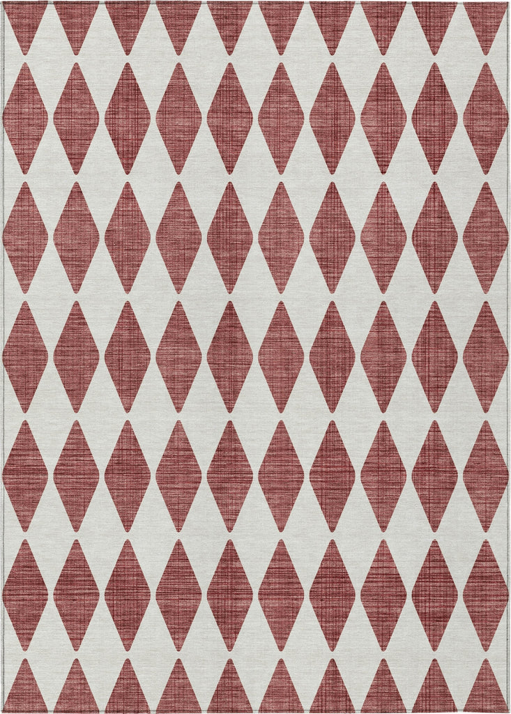 Piper Looms Chantille Diamonds ACN578 Burgundy Area Rug