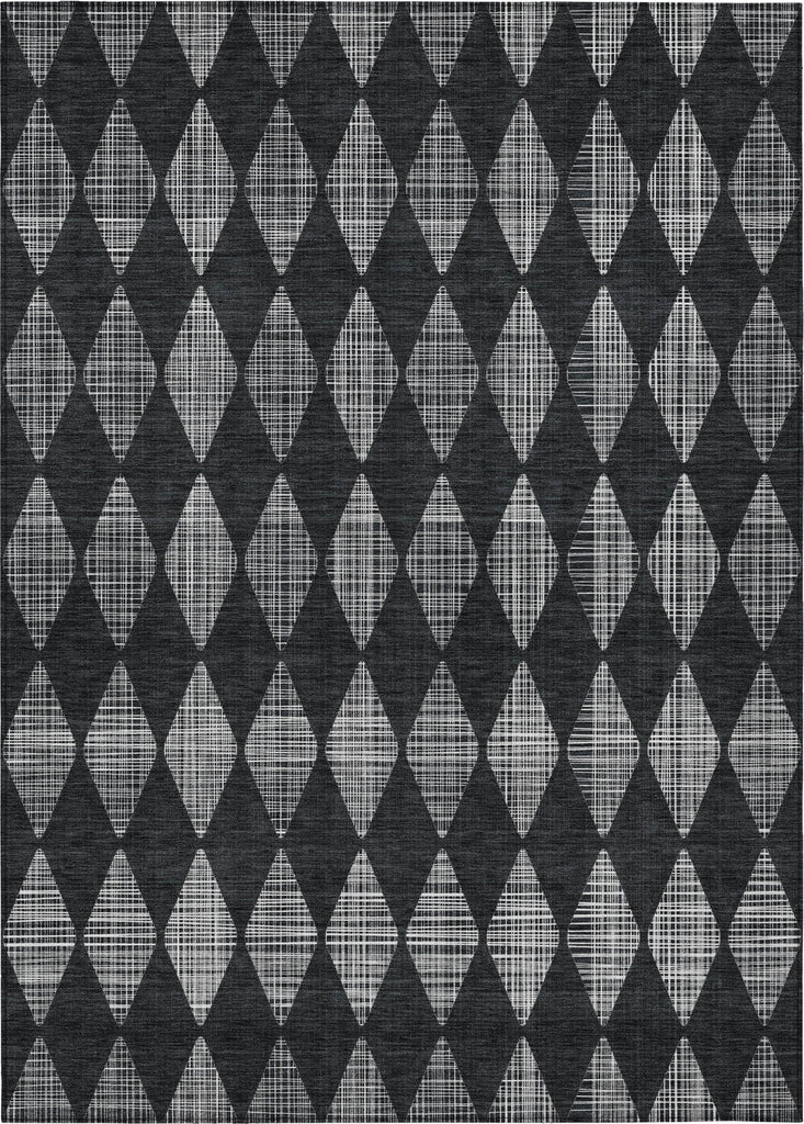 Piper Looms Chantille Diamonds ACN578 Charcoal Area Rug