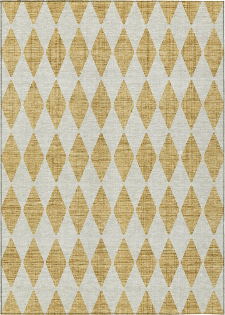 Piper Looms Chantille Diamonds ACN578 Gold Area Rug