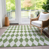 Piper Looms Chantille Diamonds ACN578 Green Area Rug