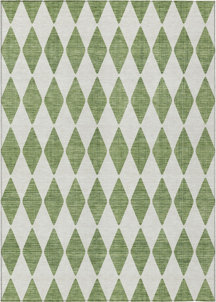 Piper Looms Chantille Diamonds ACN578 Green Area Rug