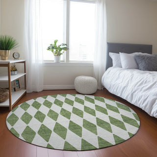 Piper Looms Chantille Diamonds ACN578 Green Area Rug