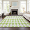 Piper Looms Chantille Diamonds ACN578 Lime Area Rug Lifestyle Image Feature